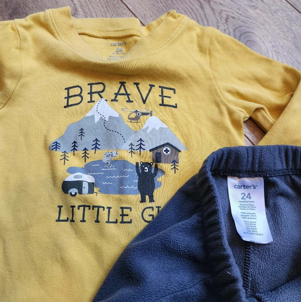 Carter's 24m Boys Fleece Pants Outfit - Picture 3 of 3